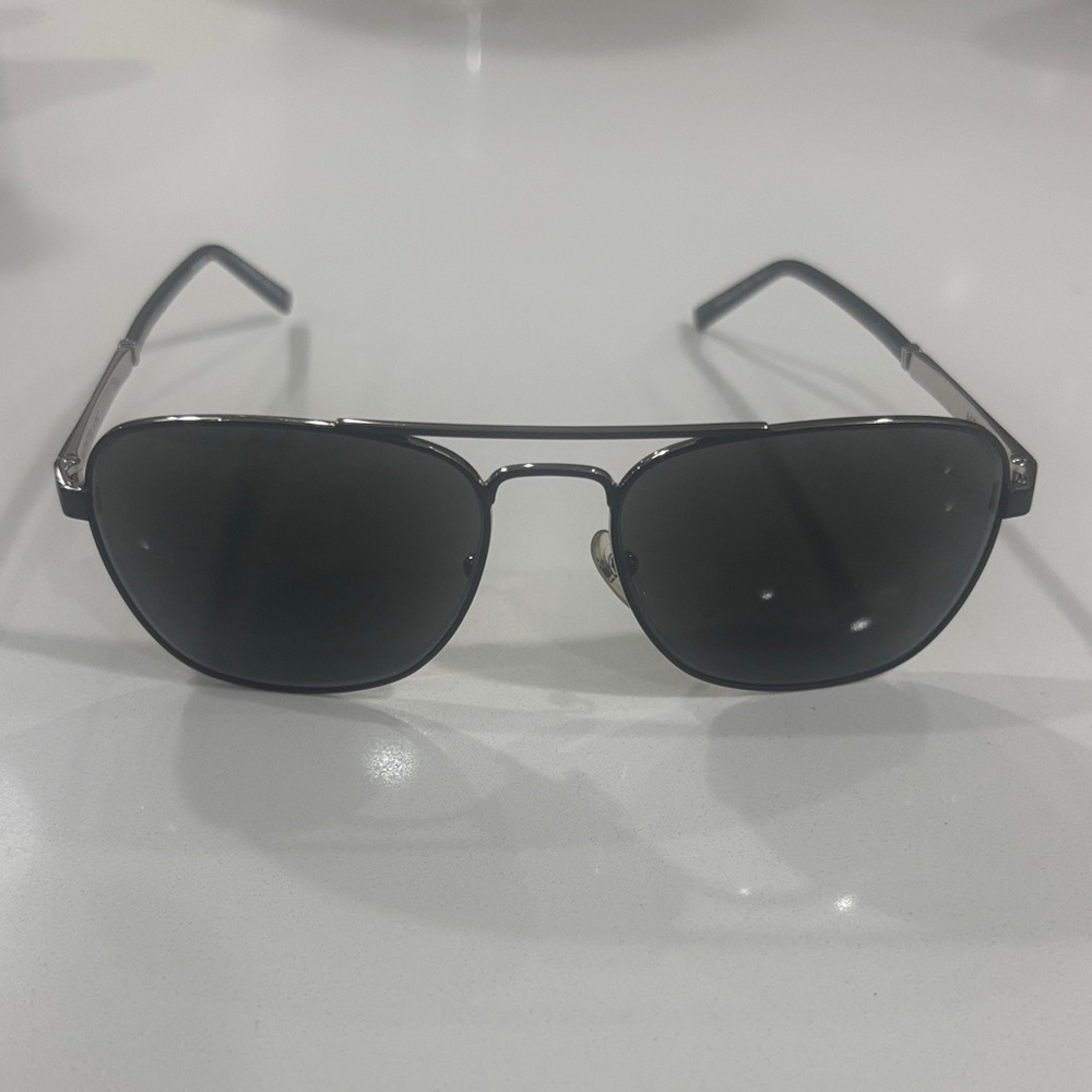 Montblanc Black Sunglasses with Silver Accents